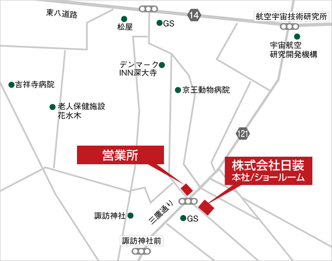 株式会社 日装 MAP